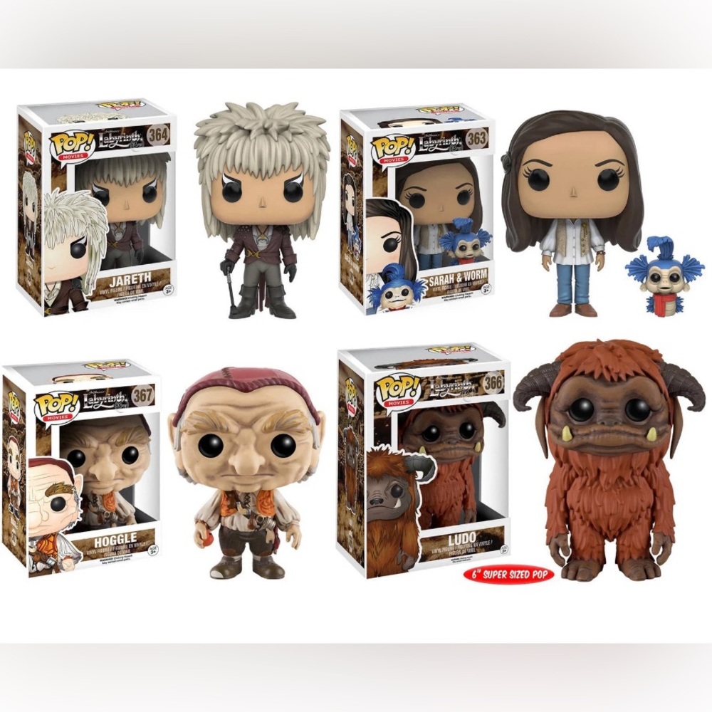 Set of labyrinth Funko pops